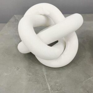 Kiungo Decorative Knot- White
