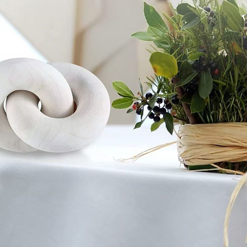 Kiungo Decorative Knot- White - Image 2